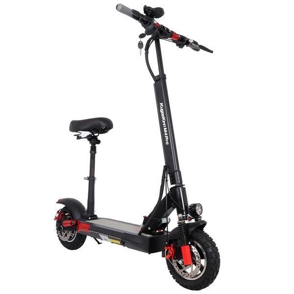 Електросамокат із сидінням KUGOO KIRIN M4 PRO (500 Вт; 18 А/ч; 48 В), чорний Kk-M4PRO фото