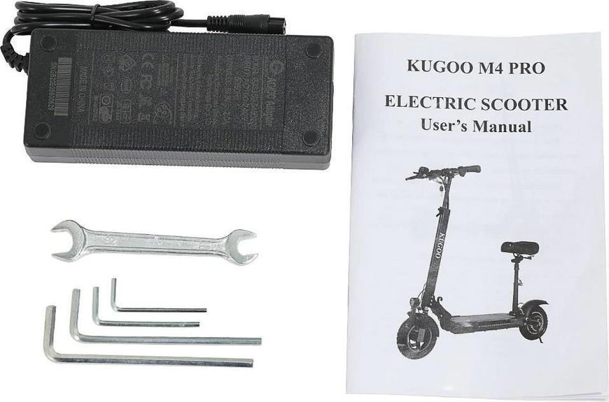 Електросамокат із сидінням KUGOO KIRIN M4 PRO (500 Вт; 18 А/ч; 48 В), чорний Kk-M4PRO фото