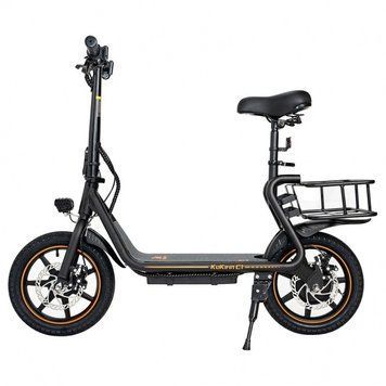 Електросамокат KUGOO KIRIN C1 (350 Вт; 10 А/год; 48 В), колеса 14", чорний Kk-C1 фото