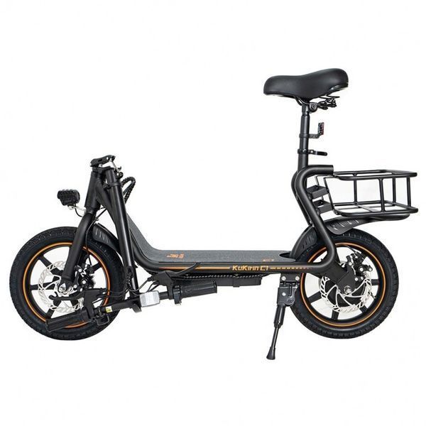 Електросамокат KUGOO KIRIN C1 (350 Вт; 10 А/год; 48 В), колеса 14", чорний Kk-C1 фото