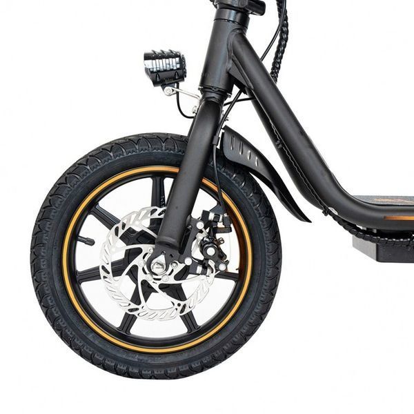 Електросамокат KUGOO KIRIN C1 (350 Вт; 10 А/год; 48 В), колеса 14", чорний Kk-C1 фото