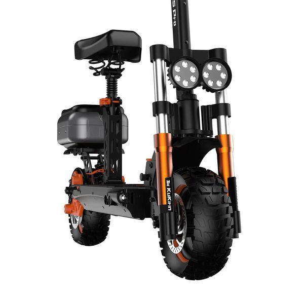 Електросамокат із сидінням KUGOO KIRIN M5 Pro (1200 Вт; 20 А/год; 48 В), чорний Kk-M5PRO фото